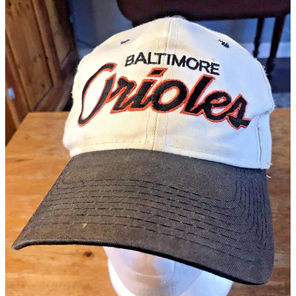 Vintage Baltimore Orioles Hat Snapback Spellout Sports Specialties Script 1990s